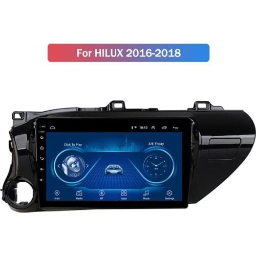 10.1 Inch Android 9.0 Car Multimedia Player GPS Navigation Reversing Image Stereo Auto Radio for 2016-2018 Toyota Hilux
