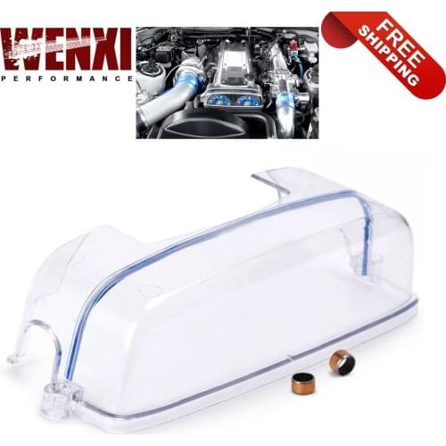 Free Shipping Turbo Cam Pulley Timing Belt Cover Clear For 2JZ Toyota Supra Aristo JZZ31 JZA80 JZS147 JZX91 Lexus SC300 IS300