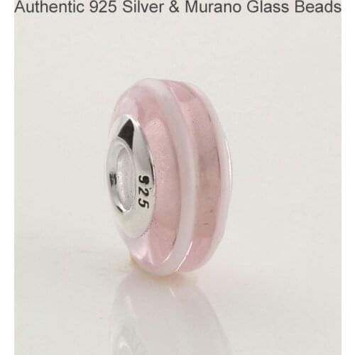 Fits For Pandora Charms Bracelets Original 100% 925 Sterling Silver Jewelry Murano Glass Beads Free Shipping