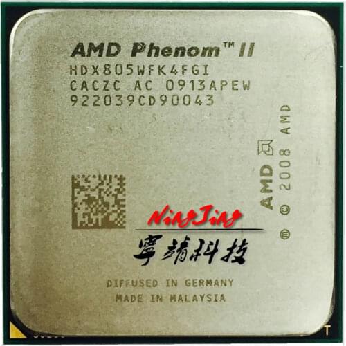 AMD Phenom II X4 805 2.5 GHz Quad-Core CPU Processor HDX805WFK4FGI Socket AM3
