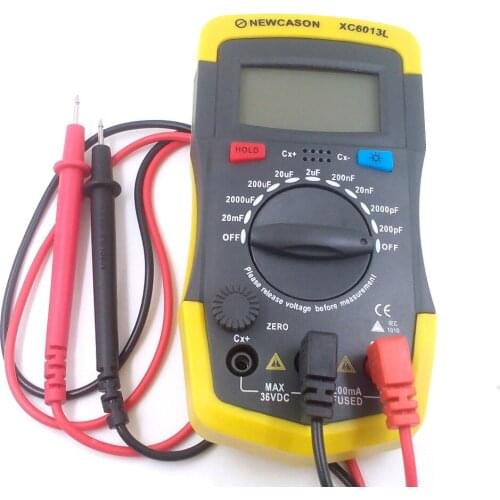 Digtital Capacitance Meter XC6013L Capacitor Tester mF uF Circuit Gauge Capacitance Meter Tester