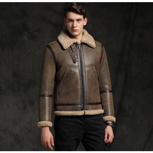 2020 Double-faced Wear New Men Luxury Thick Warm Slim Winter Warm Real Fur Coat Male Fashion Natural Shearling Fur Jackets