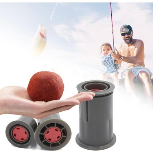 Carp Fishing Ball Bait Making Mold Plastic Round Bait Shaping Tube Mould Tackle Ball Shaper