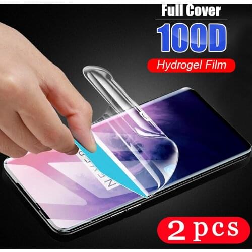 2Pcs soft full cover for oneplus 8 7 7t pro 6t Z hydrogel film phone screen protector protective film Not Glass smartphone