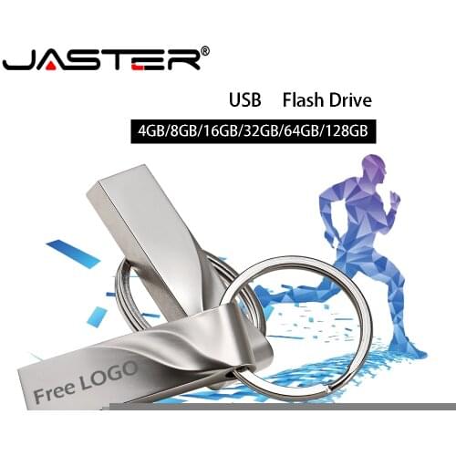 JASTER USB 2.0 flash drive U disk key memory stick 128GB Pendrive 64GB 16GB 8GB 4GB 32GB USB stick Mini tailor-made Custom logo
