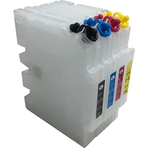 4PCS GC41 Refillable Ink Cartridge For Ricoh SG2100N SG3100 SG3100SNW SG3110DNW SG3110DN SG3110SFNW printer with chips