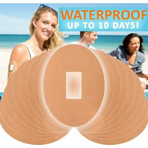 Patches For G4 G5 Waterproof Adhesive Patch Latex Hypoallergenic Adhesive Waterproof 10Pcs For Dexcom G6 Sensor latex-free QE