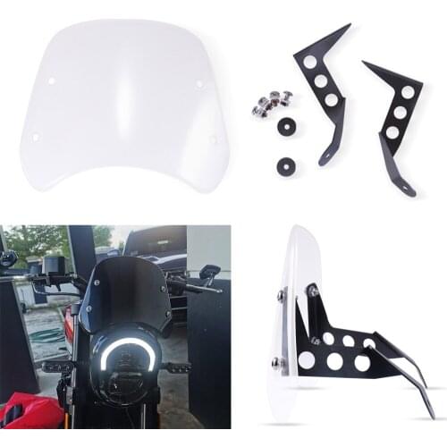 Motorcycle Front Windshield Protector Fairing Windshield Windscreen Wind Deflector For Benelli Leoncino 250