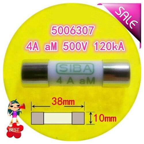 Fuse 4A aM 500V 120kA 10x38mm 5006307 Fuses