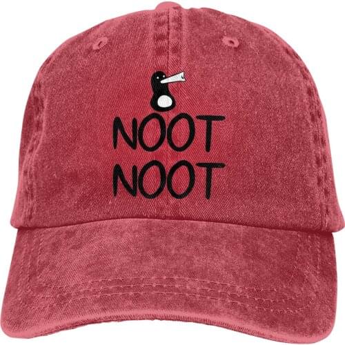Adjustable Solid Color Baseball Cap AEiF Simply Noot Washed Cotton Noot Noot Funny Penguin Humor Kawaii Sports Woman Hat