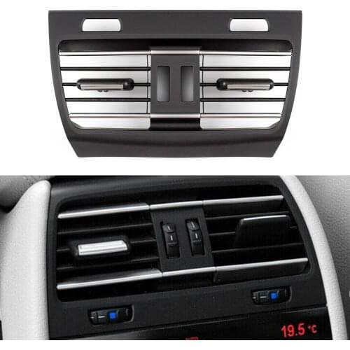 Black Car Rear Center Air Outlet Vent Grille For BMW 7 Series F01 F02 F03 F04 740i 760Li 2009 2010 2011 2012 2013 2014 2015