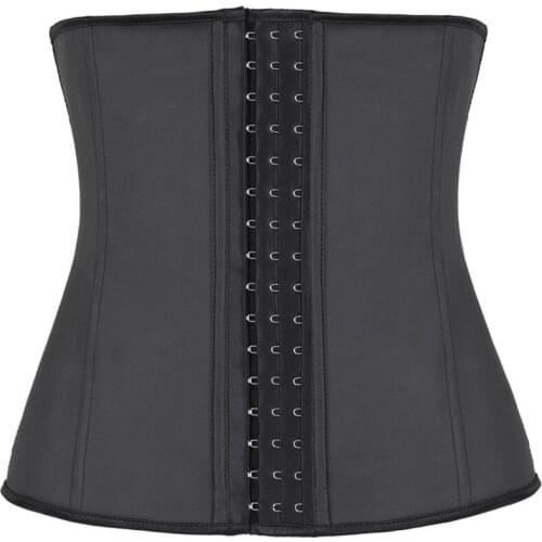 Rubber Body Shaper For Women Sexy Shapewear Waist Trainer Cincher Latex Shaper Burning Slimming Waist Belt Corset Bustier