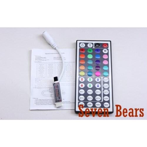 1pcs New 12V 3*4A 44Key MINI IR Remote Controller for SMD 3528 5050 RGB LED SMD Strip Lights