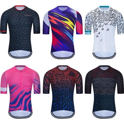 2020 Mens Cycling Jersey New Style Short Sleeve Bike Bicycle Jerseys Summer Breathable Cycling Sportswear Bicycle Top