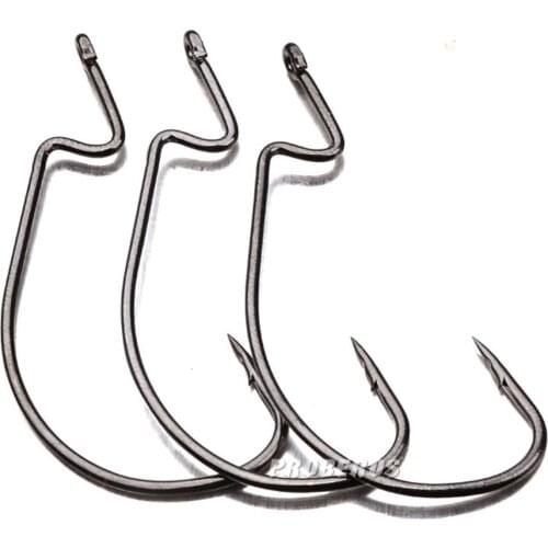 30pcs/lot Fishing Hooks 1/0-5/0# 5 Sizes High Carbon Steel Material Lure Worm For Soft Lure Pesca High Quality Fishing Tackle