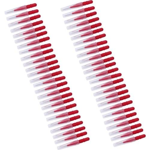 AZDENT Dental Floss Push-Pull Interdental Brushes 0.7mm Gum Slim Soft Tooth Pick Interdental Cleaners Oral Tools Russian