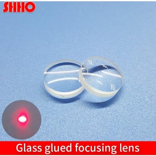Customizable K9/ZF1 optical lenses diameter 15mm focal length 46.67mm glass glued lens super long distance laser focusing lenses