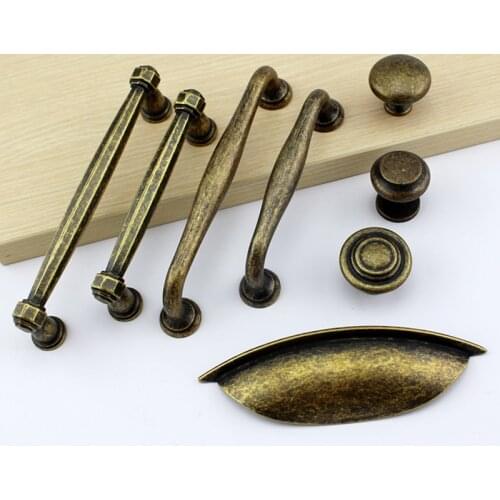 ANTIQUE Wardrobe Drawer Handle Door Handle Retro Furniture Cabinet Door Handle Old Bronze
