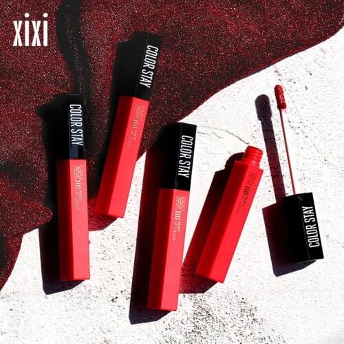 Xixi velvet matte lipstick liquid pigment 6 colors vampire color waterproof long lasting light lip gloss tattoo AC060