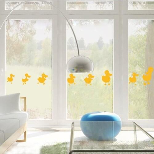 Big yellow ducks Vinyl Wall Decal Wall Lettering Art Words Wall Sticker Home Decor Decoration Living Room