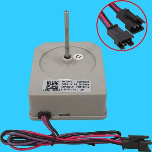 DC Fan Motor ZWF-10-2 B03081032 for MeiLing Rongsheng Double Door Refrigerator Repair Parts DC13.2V 2W
