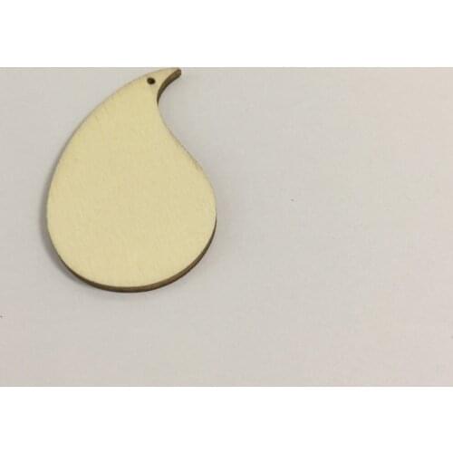 RAIN DROP Shape Craft Blanks 6cm Wood Decoration Embellishments Tags