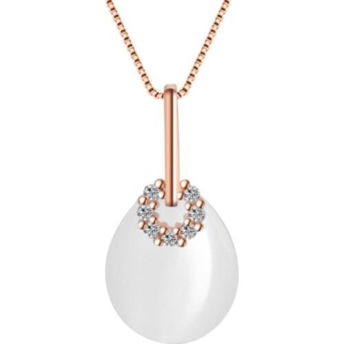 Korean version of the personality fashion trend wild two-color short paragraph female models silver plated necklaces SE082