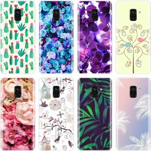 Beautiful rose flower design Cover TPU Phone Case For Samsung Galaxy A5 A7 A8 2015 A3 A5 A7 A8 2016 A3 A5 A7 2017 A7 A8 A9 2018