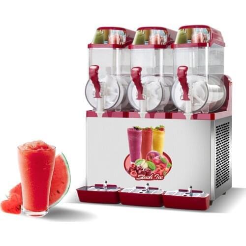 Slush Making Machine 12L x 3 Tanks Snow Frozen Drink Slushy Smoothie Maker