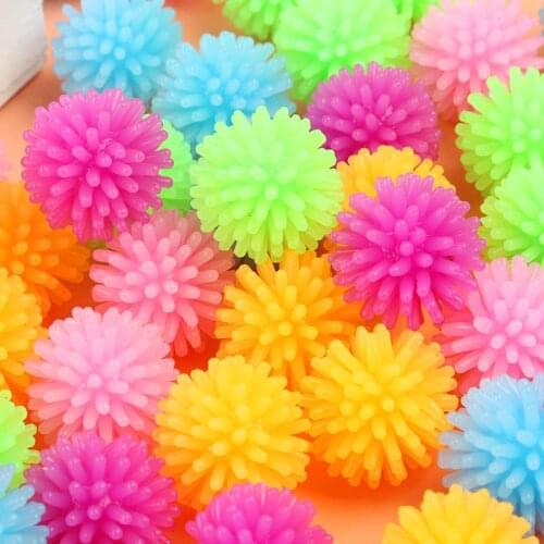 10PCS TPR Bayberry Ball Hedgehog Mini Massage Ball For Yoga Foot Massage Ball Vent Decompression Soft Squishy Squeeze Fidget Toy
