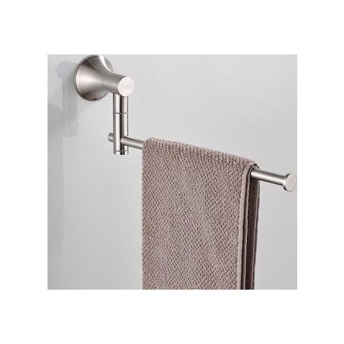 Towel Ring Brushed Nickel Wall Mounted Gold Towel Holder for Bathroom Accessories Solid Brass Bath Towel Bar Towel Rack DG8404SN