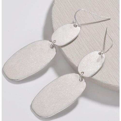 ZWPON 2020 New Handmade Geometric Statement Earrings for Women Fashion Jewelry Wholesale