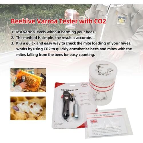 Beekeeping Beehive Varroa Tester with CO2 Varroa Easy Check Maximum Protection of Your Bees