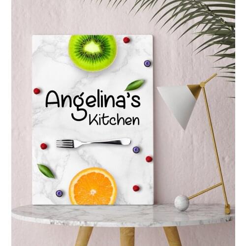 Personalized Kitchen Canvas Decoration Gift Dear Moment Happy Design Modern Good Quality Reliable Wall Special Occasions Memory