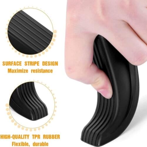 Rubber Door Stop Stoppers Block Wedge Doorstops Stopper Windproof Anti-pinch Safety Door Wedge Anti-Collision Door Clip Block