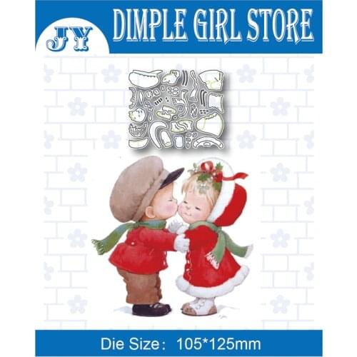 Christmas boy girl 2021 new arrival scrapbook stamps and mold metal die cutting machine decoration template big shot DIY craft