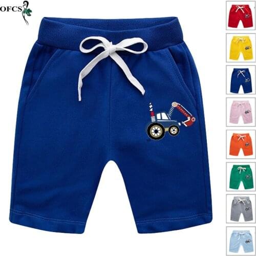 Summer 2-12Years Childrens Shorts Cotton Shorts Boys Girls Colorful Cartoon print Panties Kids Beach Casual Short Sports Pants