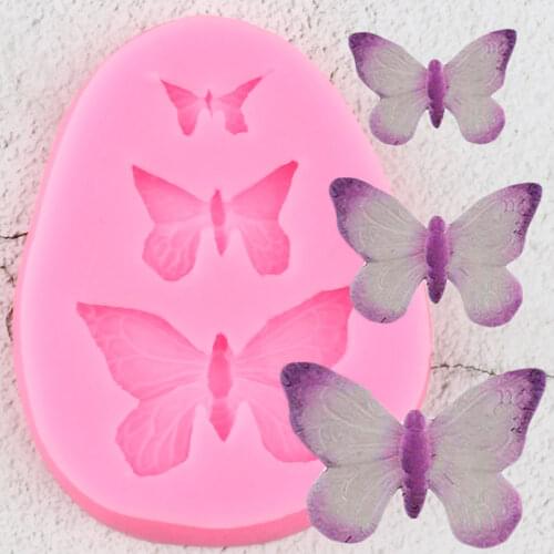 Sugarcraft Butterfly Silicone Molds DIY Wedding Cupcake Topper Fondant Cake Decorating Tools Candy Clay Chocolate Gumpaste Mould