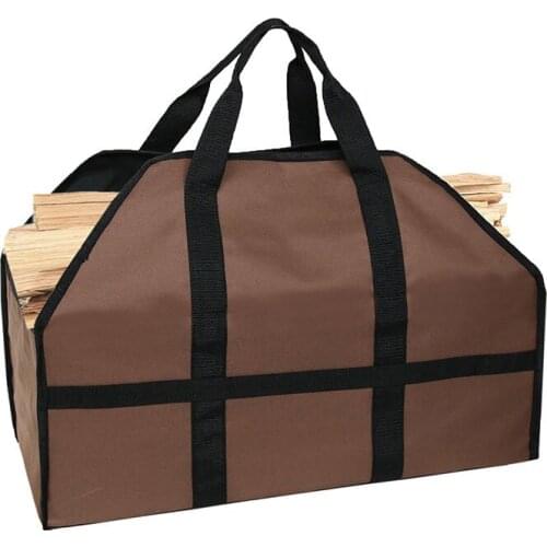 Large-capacity firewood storage bag carry bag firewood storage strong wear-resistant Oxford cloth logging bag