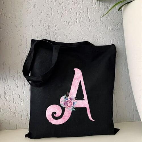 Summer Flower Letter Bolsa Feminina Shoulder Bags Large Canvas Bag Female Shopping Totes Travel Casual Handbag Harajuku Bookbags