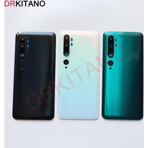 For Xiaomi Mi Note 10 Pro Back Battery Cover CC9 Pro Rear Housing Glass Door for Xiaomi Mi Note 10 Pro Battery Cover+Camera Lens