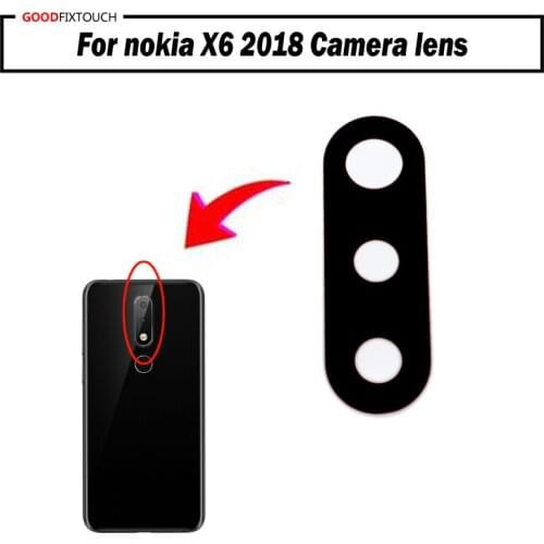 1-100pcs High quality Camera Glass Lens For nokia X6 2018 TA-1099 Camera lens Camera Lens