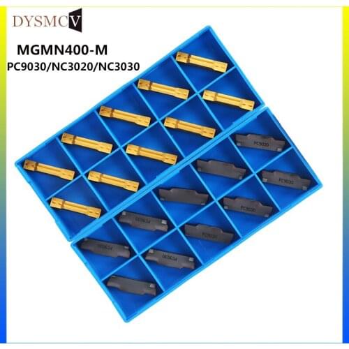 10pcs 4mm MGMN400 M NC3030 NC3020 PC9030 carbide grooved inserts MGMN 400 lathe turning tool parting