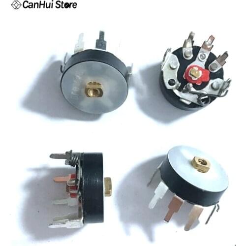 10PCS/LOT Straight Angle Radio Potentiometer RV12MM B103 B10K Power Amplifier Volume Potentiometer With Switch