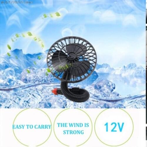 12V Mini Car Fan Cigarette Lighter Caravan Truck Boat Vehicle Cooler