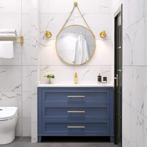 2020 new bathroom furnitures solid wood bathroom vanity SV207