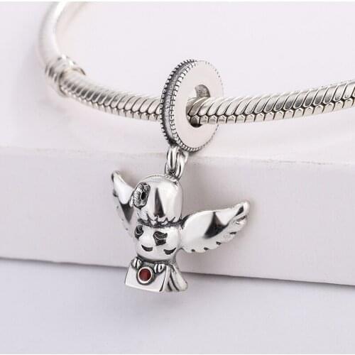 925 Sterling Silver Animal Messenger Pigeon Bring The Letter To The Owner Pendant Charm Bracelet DIY Jewelry Making For Pandora