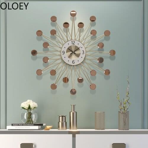 Large 3d Wall Clock Living Room Luxury Wall Watches Home Decor Wall Clock Modern Design Wall Clocks Bedroom Clocks Metal Saat