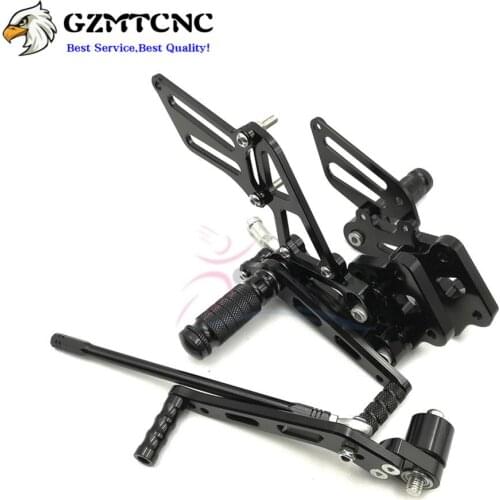 CNC Adjustable Rearset Footrest Foot Pegs Rear Sets for Suzuki GSXR600 GSXR750 2006-2010 GSXR 600 GSX-R 750 06-10 K6 K7 K8 K9
