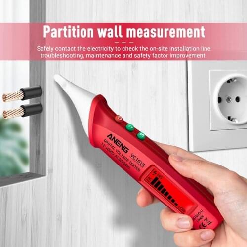 ANENG VC1018 Electric Sensor Tester Pen Digital Intelligent AC Detector 1000V Voltage Tool Voltmeter Meter For Electric Buz R2J0